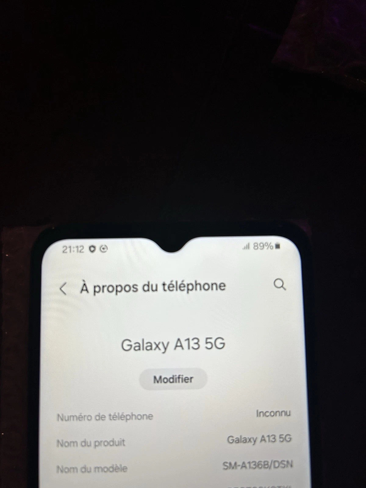 Samsung Galaxy A13 5G Noir