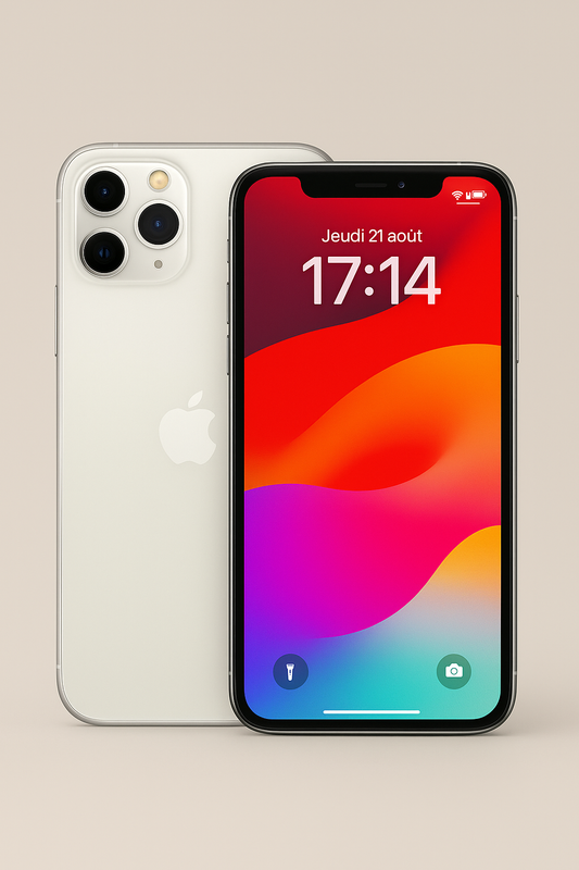 iPhone 11 Pro Argent 64 Go – Très Bon État, Débloqué, Batterie 100 %, iCloud Supprimé