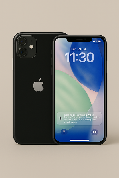 iPhone 12 Noir 128 Go – Bon État, Batterie Neuve, Débloqué, Boîte d’Origine Fournie