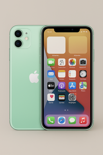 iPhone Vert 128 Go – Très Bon État | Batterie Neuve, Débloqué Tout Opérateur, Câble Inclus