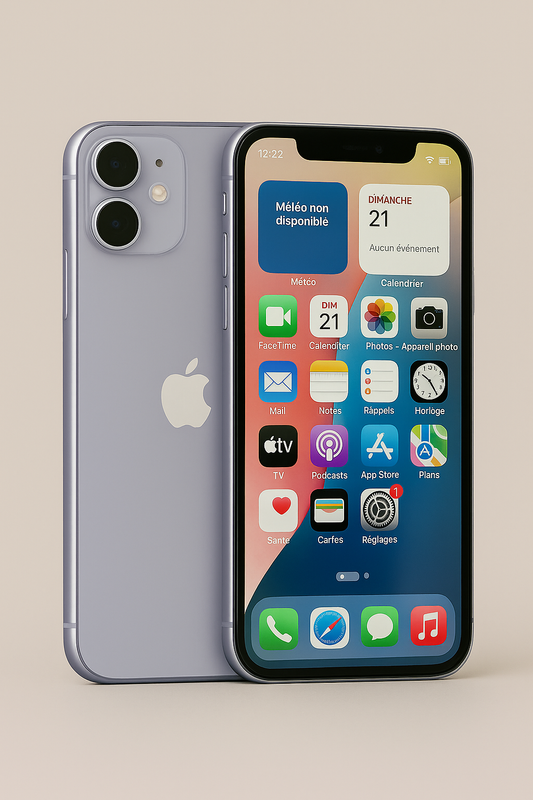 iPhone 11 Mauve 128 Go – Très Bon État, Batterie Neuve, Débloqué, iCloud Supprimé