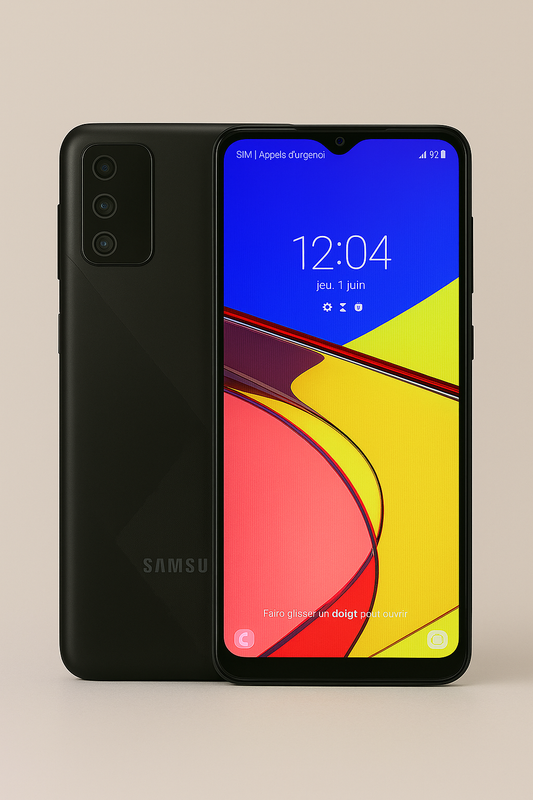 📱 Samsung Galaxy A02s - Noir - 32 Go - Batterie Neuve - Écran Impeccable