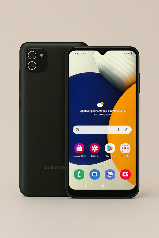 📱 Samsung Galaxy A03 Noir - 64 Go - État Impeccable - Batterie Neuve
