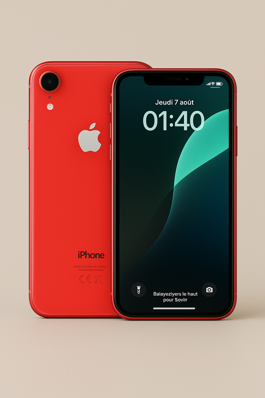 iPhone XR Corail 128 Go – Bon état, 100 % fonctionnel