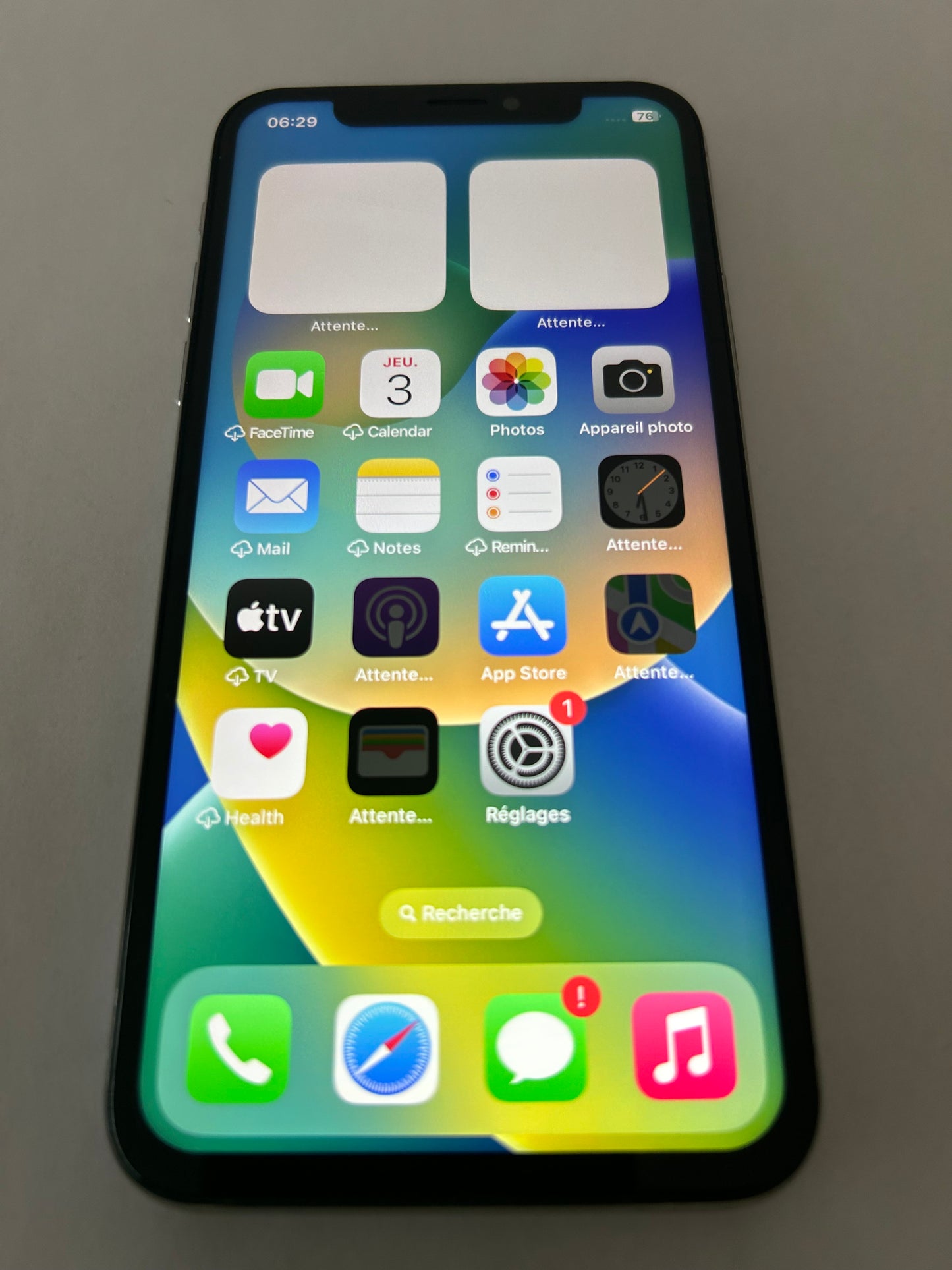 📱 iPhone X Argent
