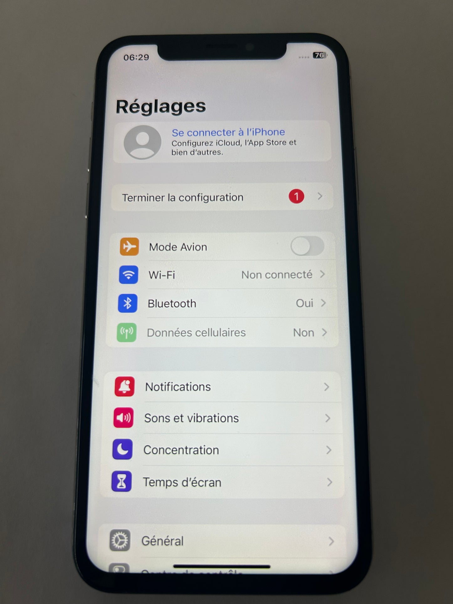 📱 iPhone X Argent