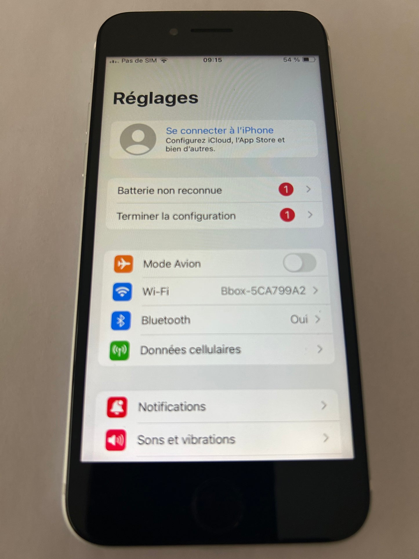 📱 iPhone SE 2020 Argent