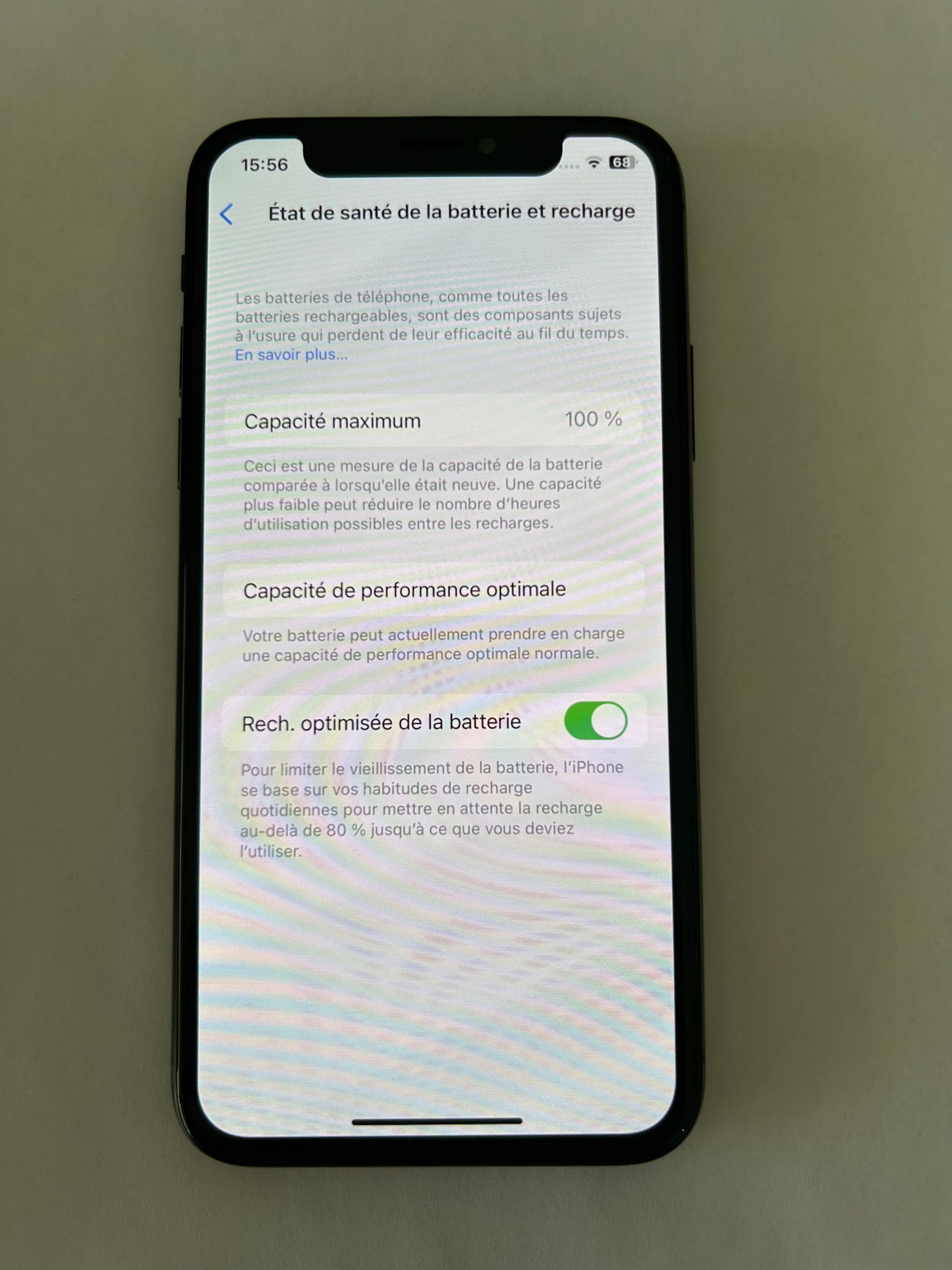 📱 iPhone X 256 Go Gris Sidéral-Bon état