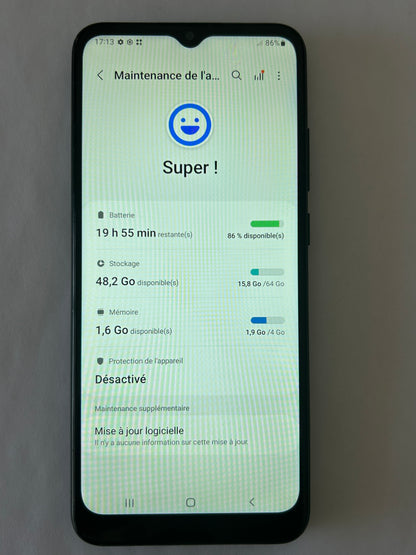 📱 Samsung Galaxy A03 Noir - 64 Go - État Impeccable - Batterie Neuve
