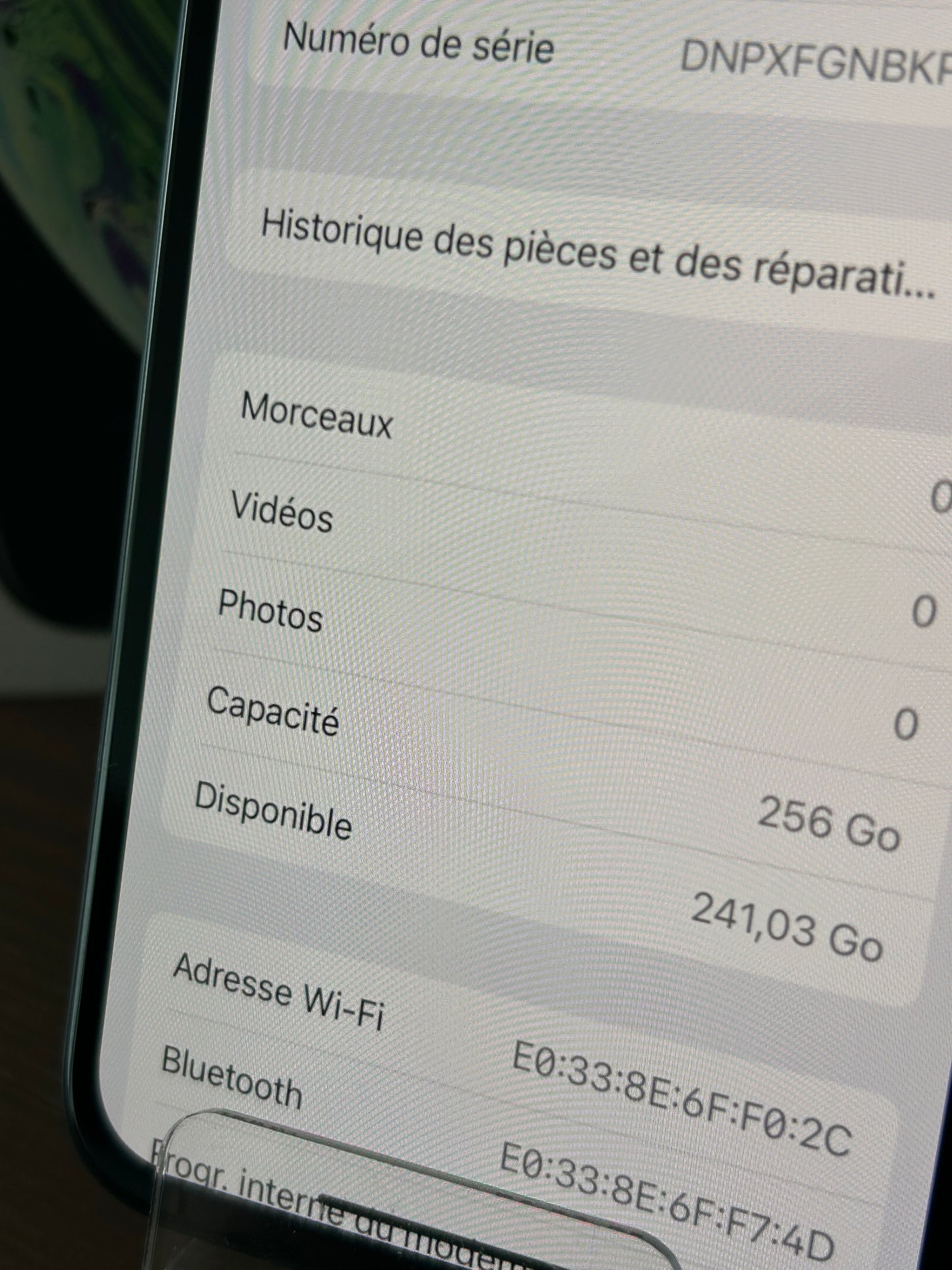 📱 iPhone XS 256 Go Gris Sidéral – État Impeccable | Écran Parfait | Batterie Neuve 100% | Avec Boîte d’Origine