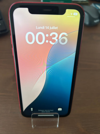 📱 iPhone 11 Rouge 128 Go - Batterie Neuve 100% - Très Bon État - Débloqué - Sans Boîte Ni Chargeur