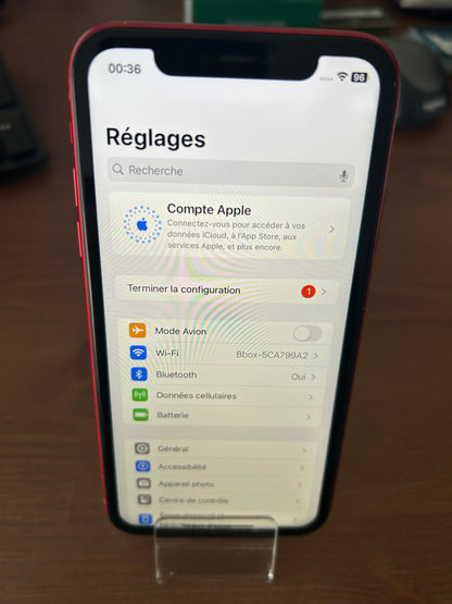 📱 iPhone 11 Rouge 128 Go - Batterie Neuve 100% - Très Bon État - Débloqué - Sans Boîte Ni Chargeur