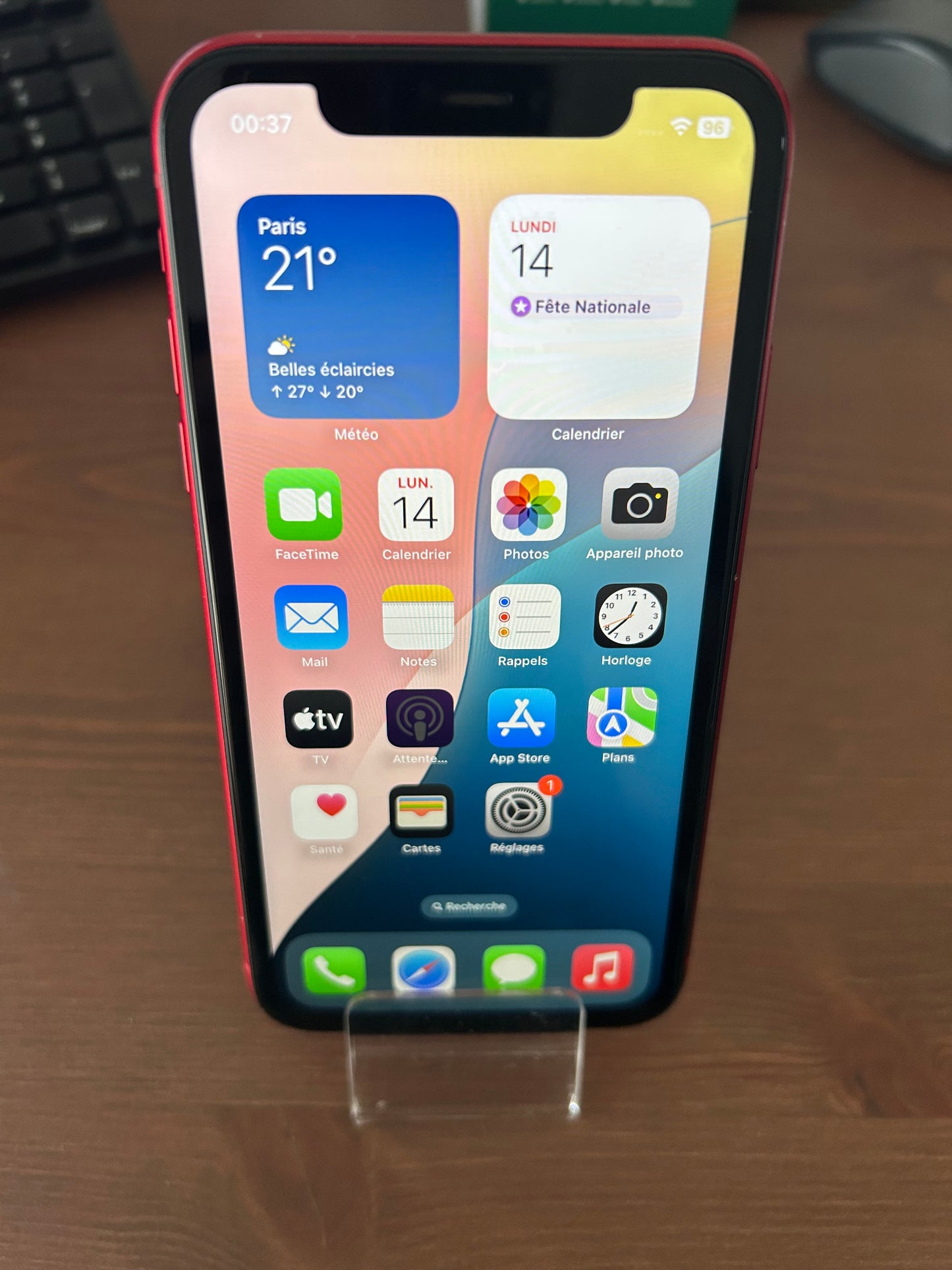 📱 iPhone 11 Rouge 128 Go - Batterie Neuve 100% - Très Bon État - Débloqué - Sans Boîte Ni Chargeur
