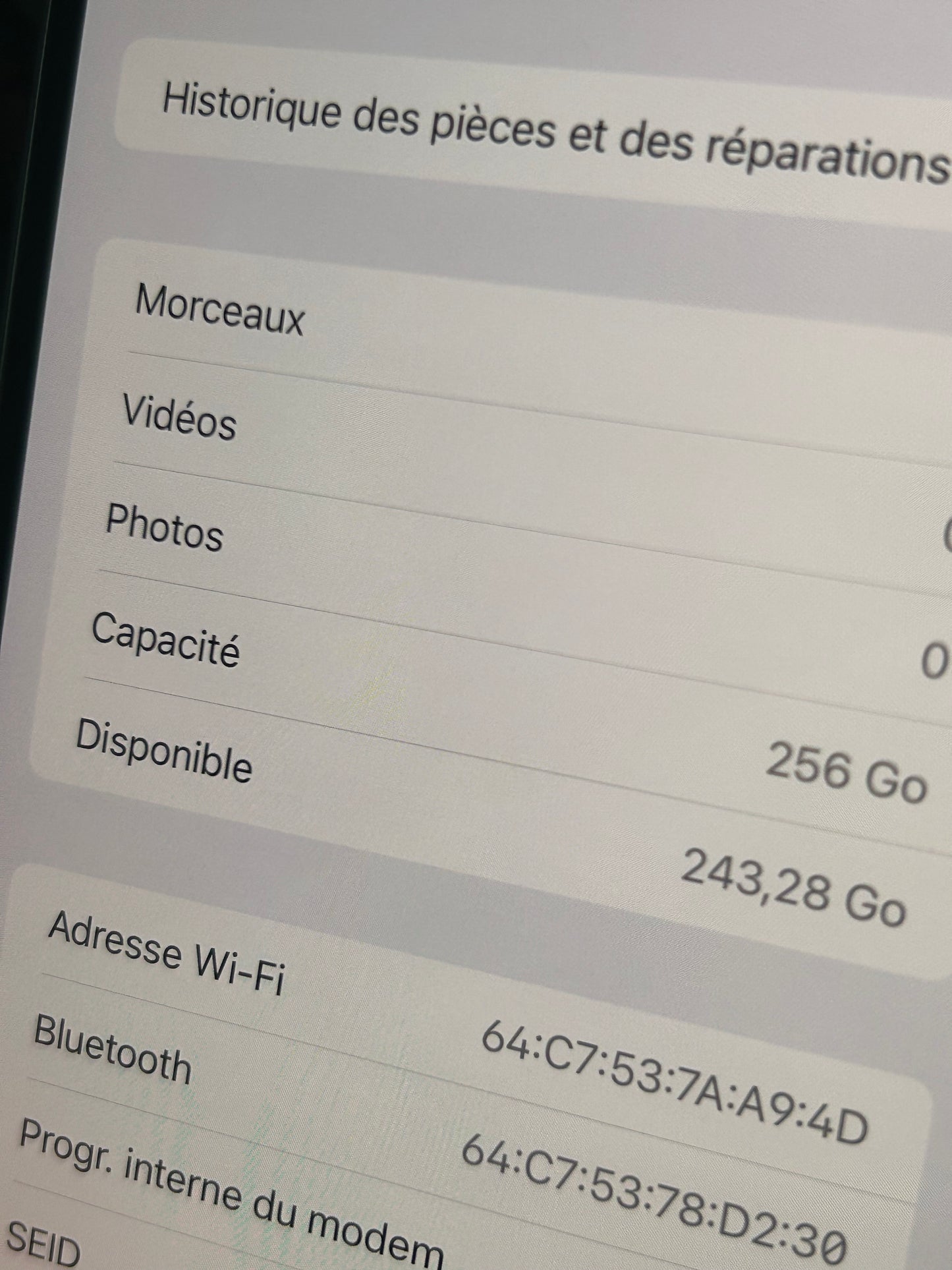 📱 iPhone XS Max 256 Go – Gris Sidéral – Très Bon État