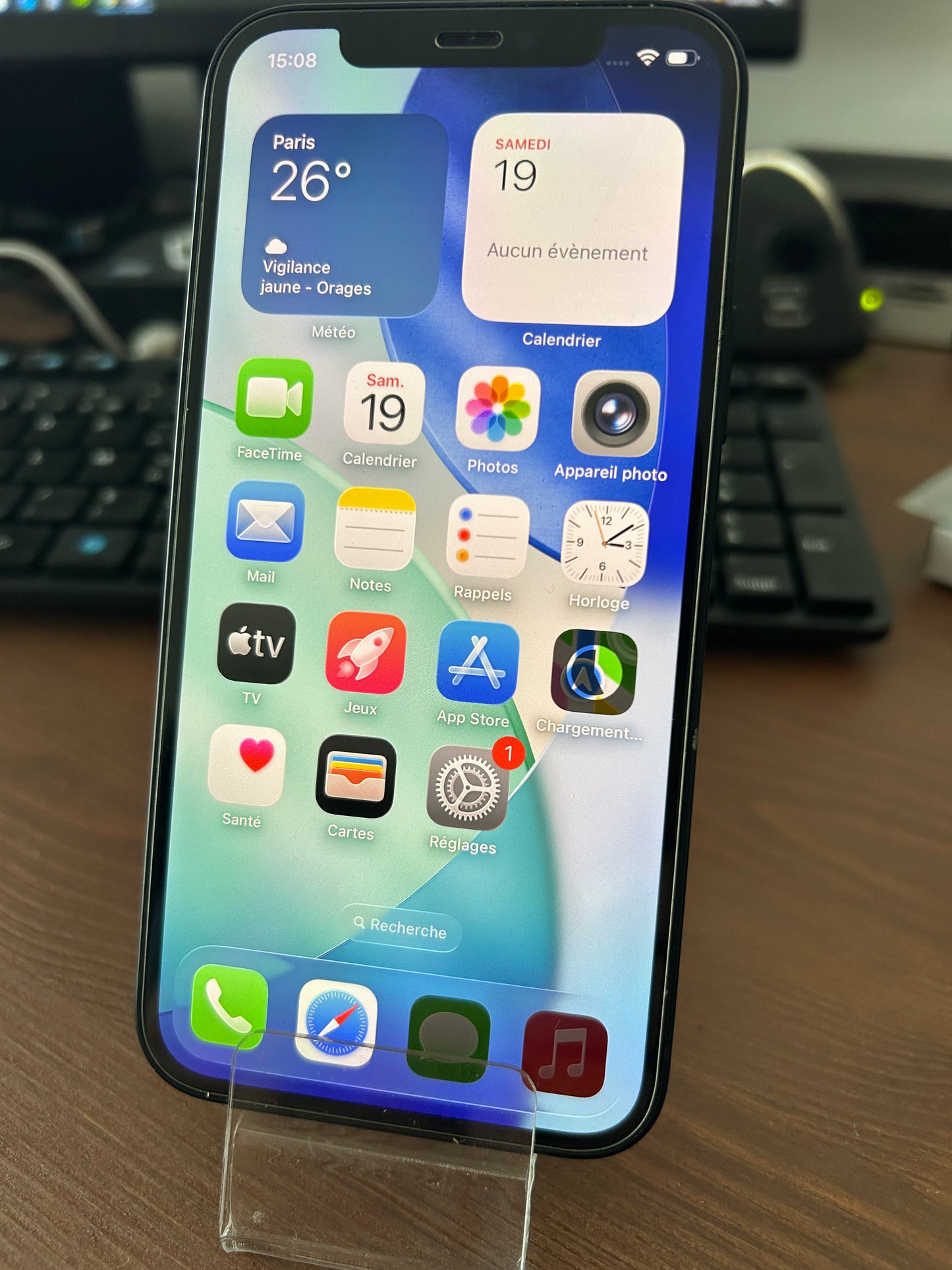 iPhone 12 Noir 128 Go – Parfait État, Batterie 100 %, Écran Impeccable