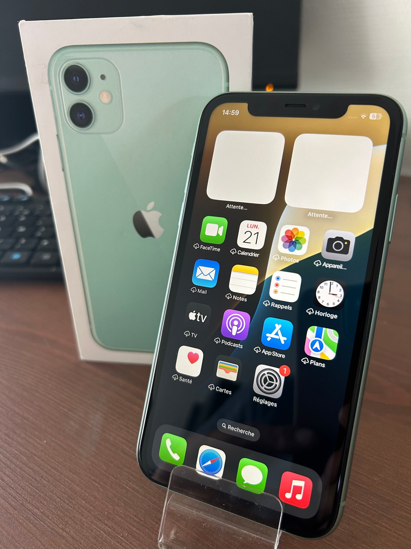 📱 iPhone 11 Vert – 128 Go – Très Bon État-Batterie neuve