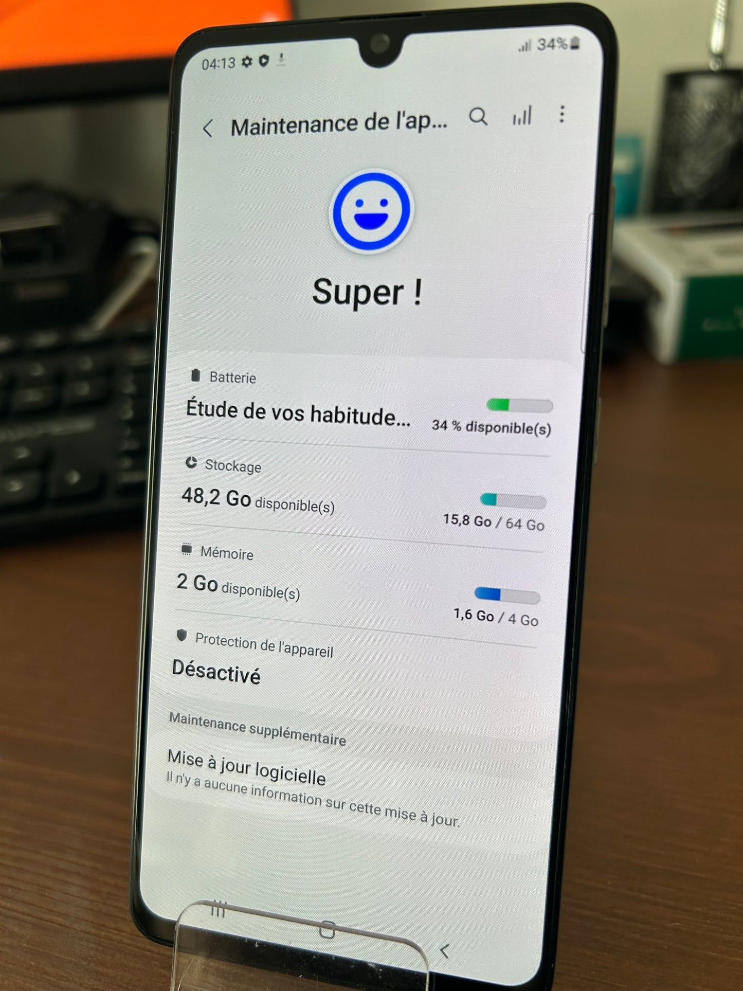 Samsung Galaxy A41 64 Go – Très Bon État | Écran Impeccable, Batterie Neuve