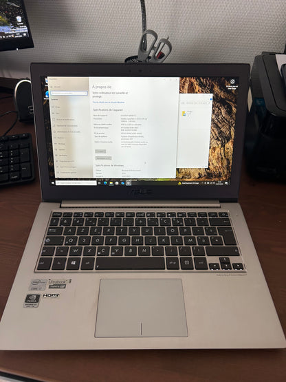 ASUS UX32V - Core i7 3517U / 4Go RAM / 512Go SSD / Nvidia GT 620M / Windows 10 – Bon état
