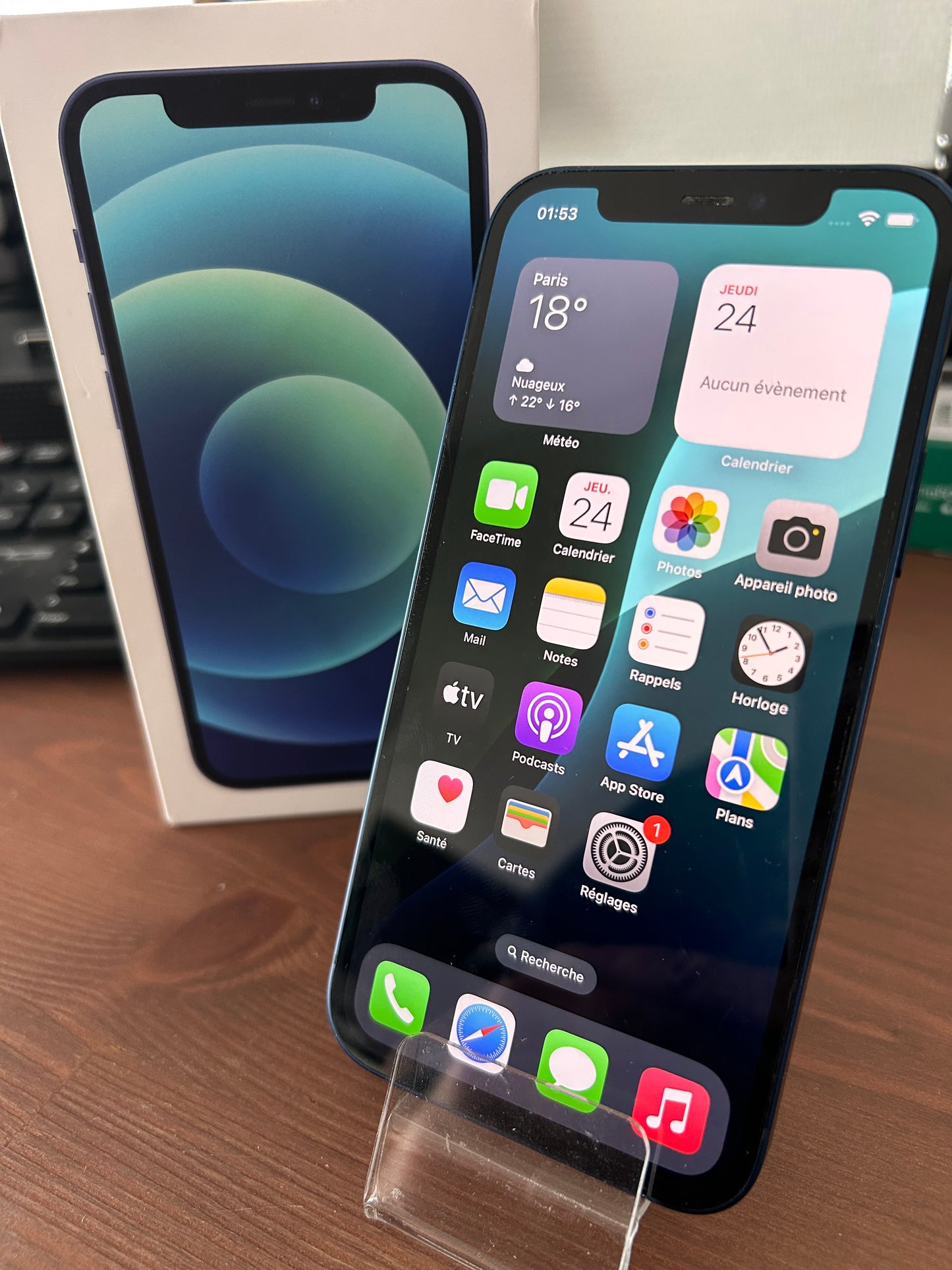 📱 iPhone 12 Bleu – 128 Go – Très Bon État