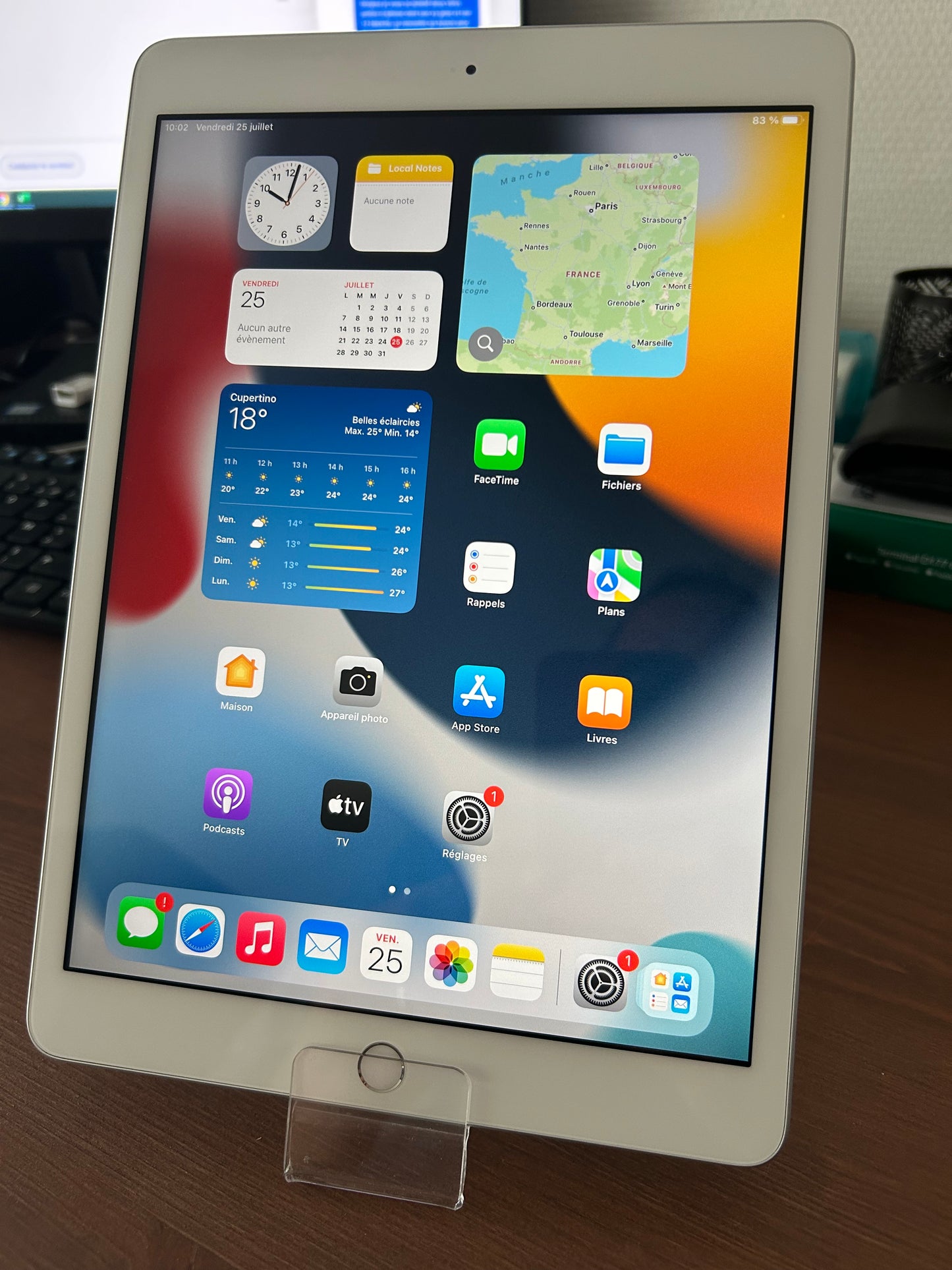 iPad 7 32Go Blanc – Très bon état, écran impeccable, réinitialisé usine