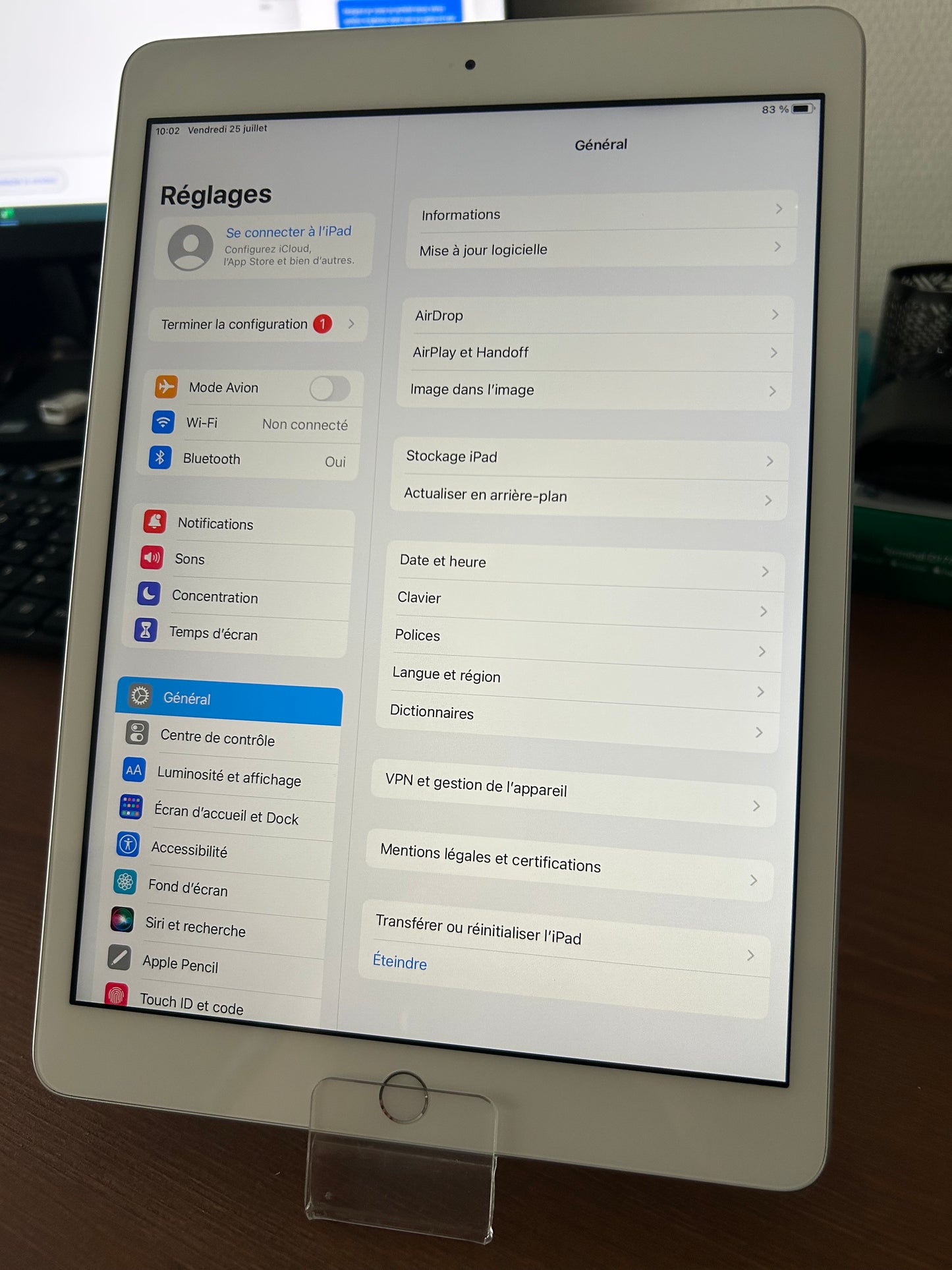 iPad 7 32Go Blanc – Très bon état, écran impeccable, réinitialisé usine