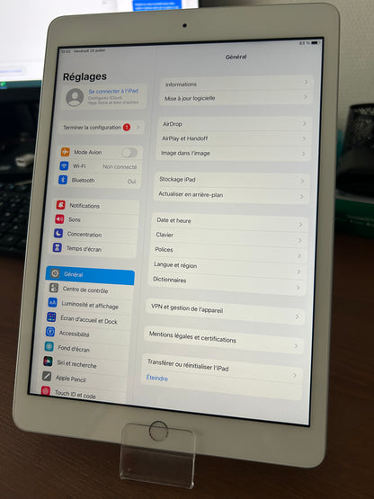 iPad 7 32Go Blanc – Très bon état, écran impeccable, réinitialisé usine