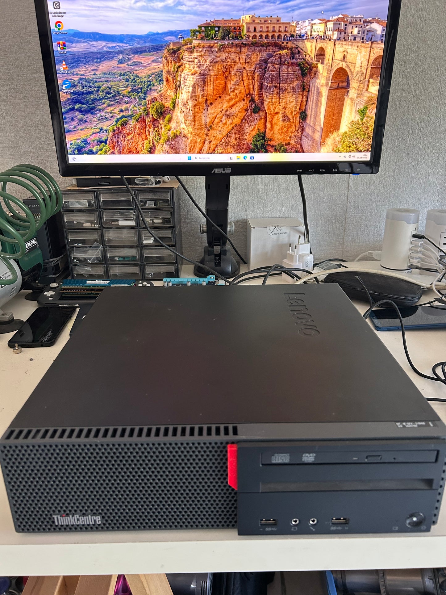 Lenovo M10FX-S19H00 | PC Bureau Intel Core i5 6e Gen | 8 Go RAM | 512 Go SSD | Windows 11 Pro | Parfait État