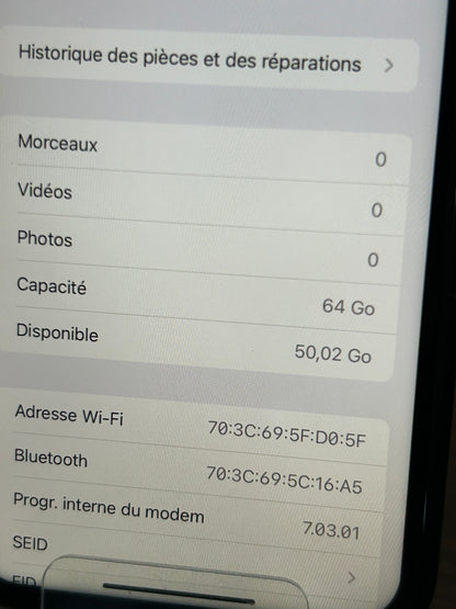 iPhone XR Noir 64 Go – Très bon état, 100 % fonctionnel