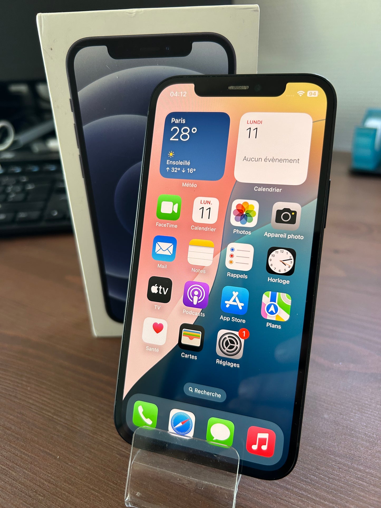 iPhone 12 Noir 128 Go – Très Bon État | Batterie Neuve, Débloqué Tout Opérateur