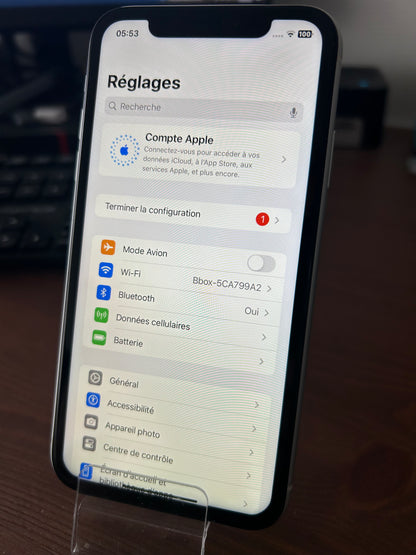 iPhone XR Blanc 128 Go – Très bon état, 100 % fonctionnel