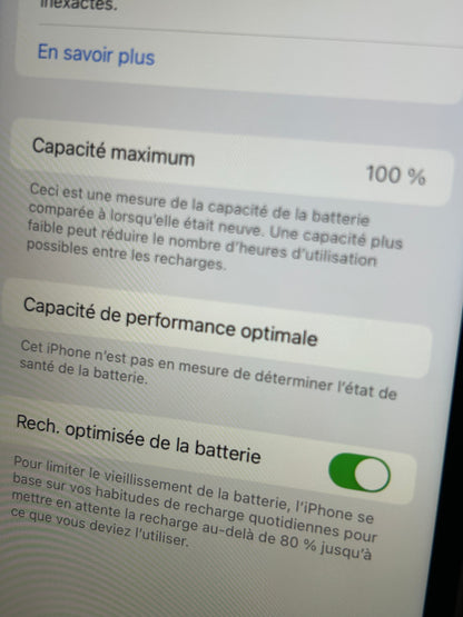 iPhone XR Blanc 128 Go – Très bon état, 100 % fonctionnel