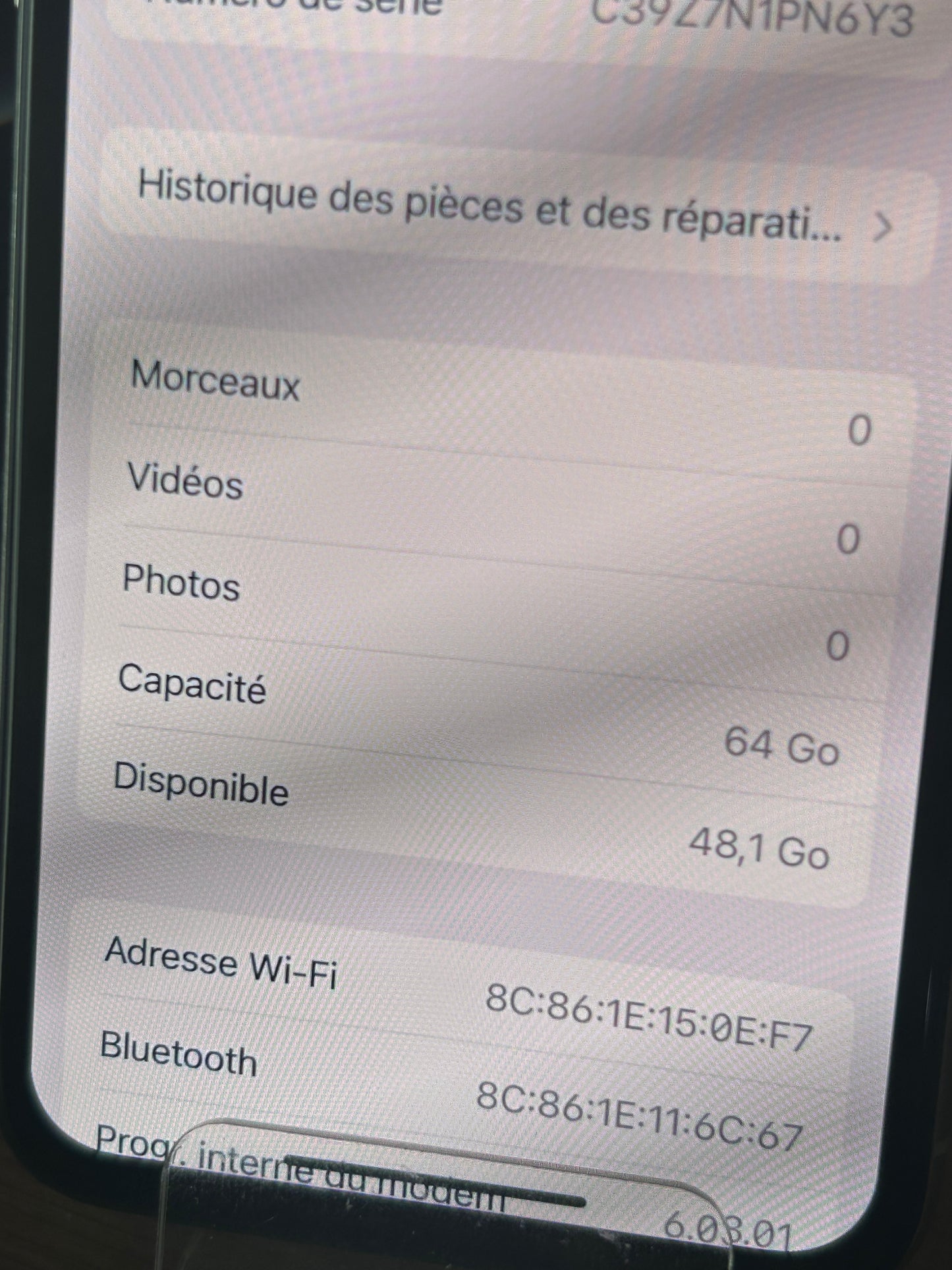 iPhone 11 Pro Argent 64 Go – Très Bon État, Débloqué, Batterie 100 %, iCloud Supprimé