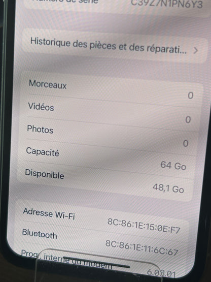 iPhone 11 Pro Argent 64 Go – Très Bon État, Débloqué, Batterie 100 %, iCloud Supprimé