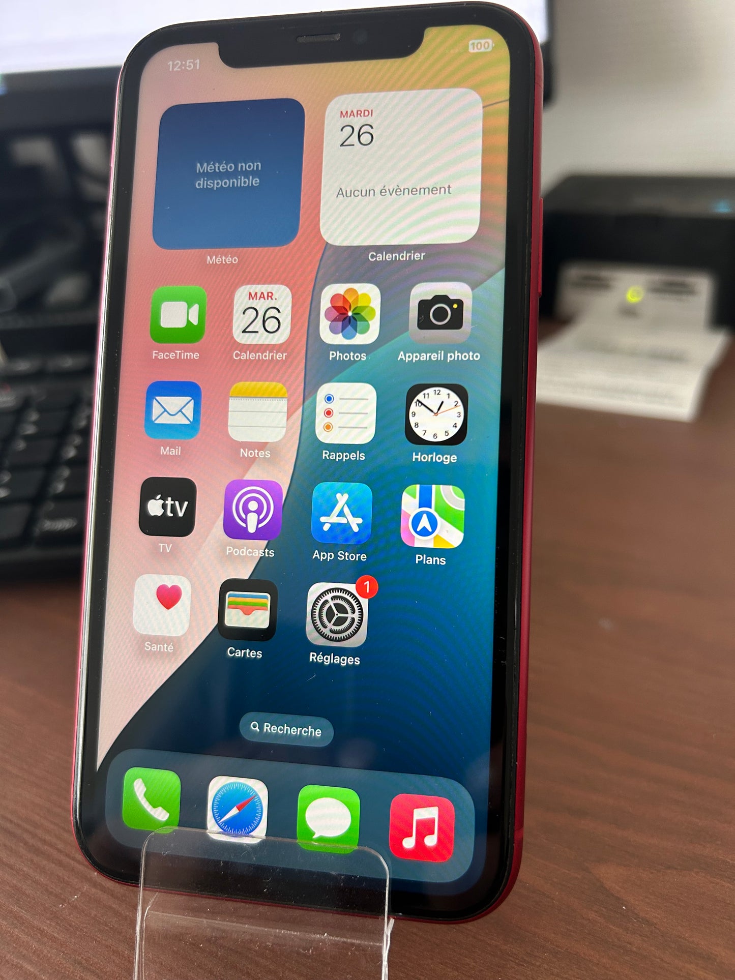 iPhone 11 Rouge (PRODUCT)RED – Très Bon État, Débloqué, Batterie 100 %, iCloud Supprimé
