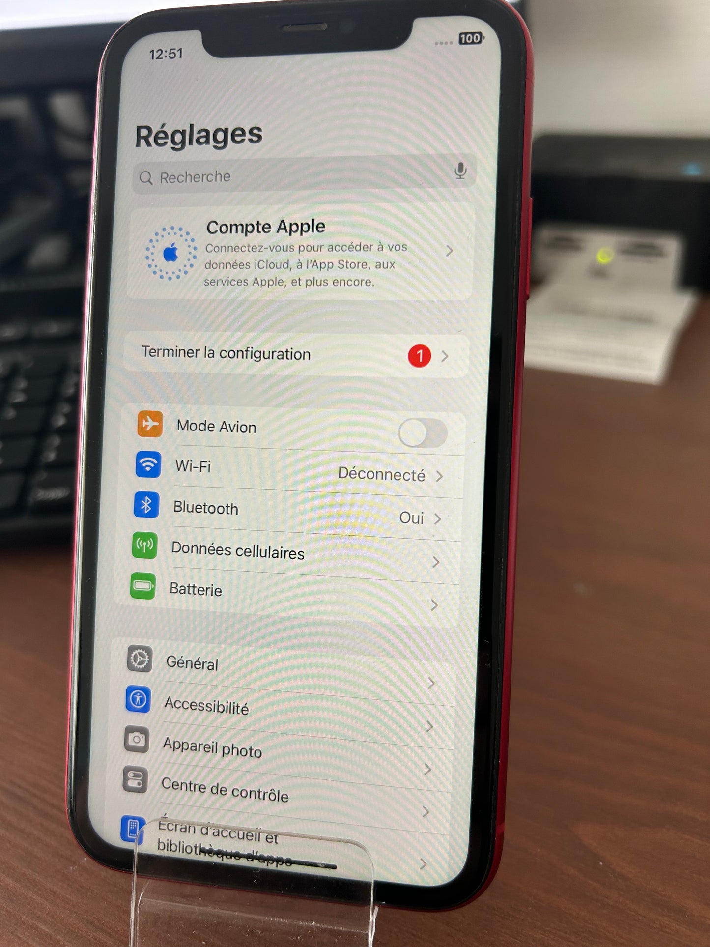 iPhone 11 Rouge (PRODUCT)RED – Très Bon État, Débloqué, Batterie 100 %, iCloud Supprimé