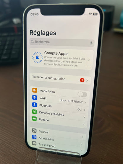 iPhone 12 Mini Blanc 128 Go – Très Bon État, Débloqué, Batterie 100 %, iCloud Supprimé