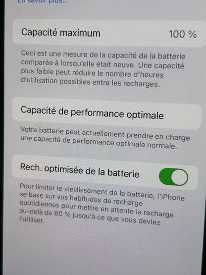 iPhone X Argent 256 Go – Très Bon État, Débloqué, Batterie 100 %, Boîte Fournie (Non d’Origine)