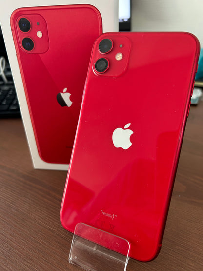 iPhone 11 Rouge 128 Go – Très Bon État, Débloqué, Batterie 100 %, Boîte d’Origine