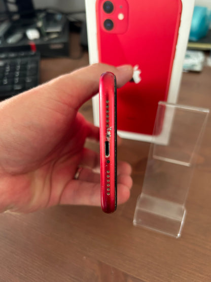 iPhone 11 Rouge 128 Go – Très Bon État, Débloqué, Batterie 100 %, Boîte d’Origine