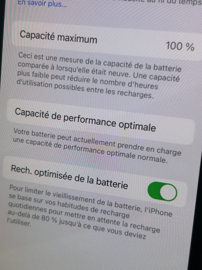 iPhone X Argent 256 Go – Très Bon État, Batterie Neuve, Débloqué, Boîte d’Origine