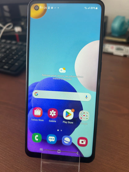 Samsung Galaxy A21s Blanc 32 Go – Très Bon État, Débloqué, Écran Impeccable, Compte Google Supprimé