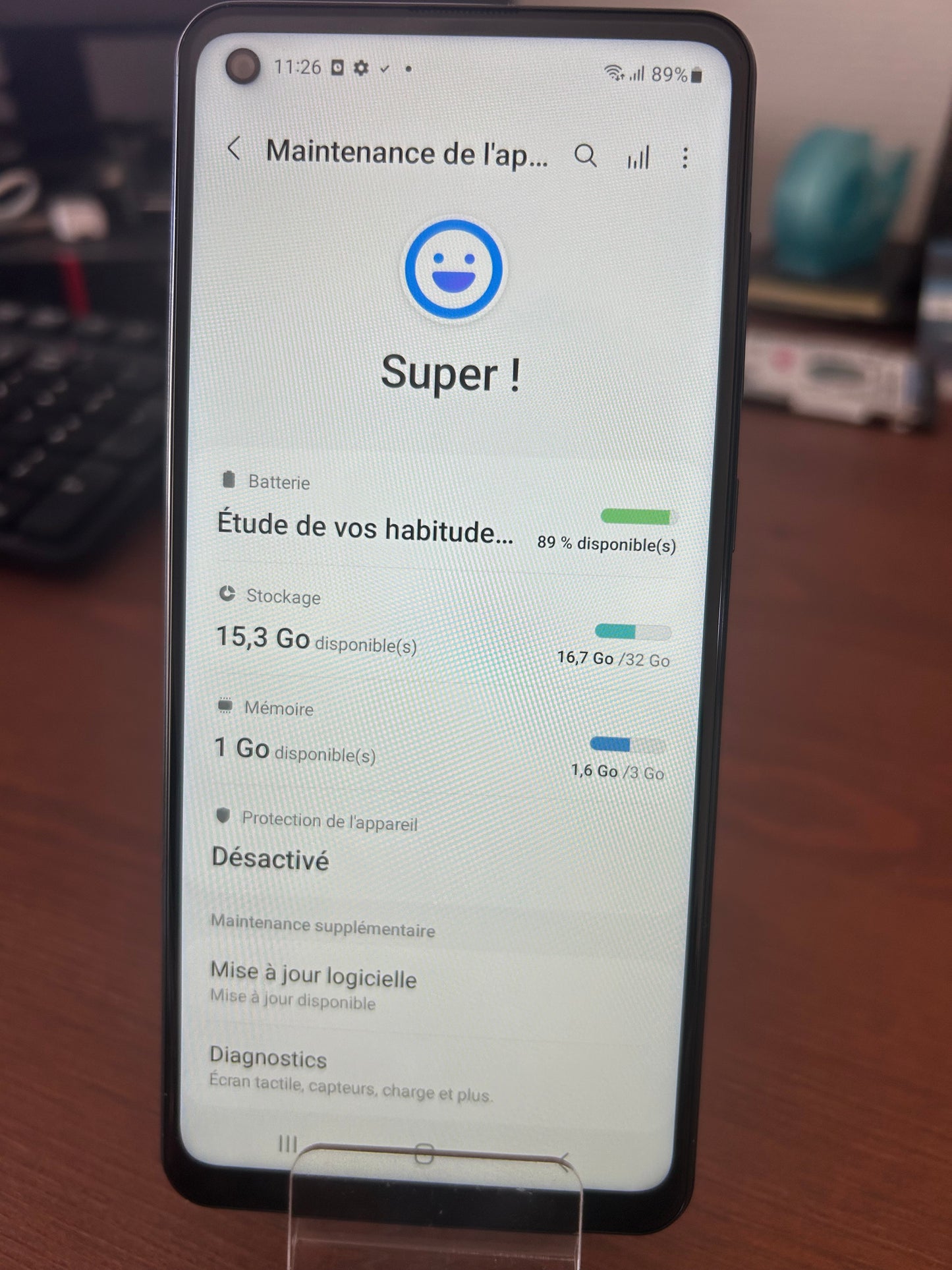 Samsung Galaxy A21s Blanc 32 Go – Très Bon État, Débloqué, Écran Impeccable, Compte Google Supprimé