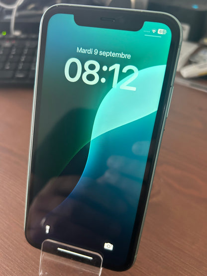 iPhone Vert 128 Go – Très Bon État | Batterie Neuve, Débloqué Tout Opérateur, Câble Inclus