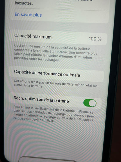 iPhone Vert 128 Go – Très Bon État | Batterie Neuve, Débloqué Tout Opérateur, Câble Inclus