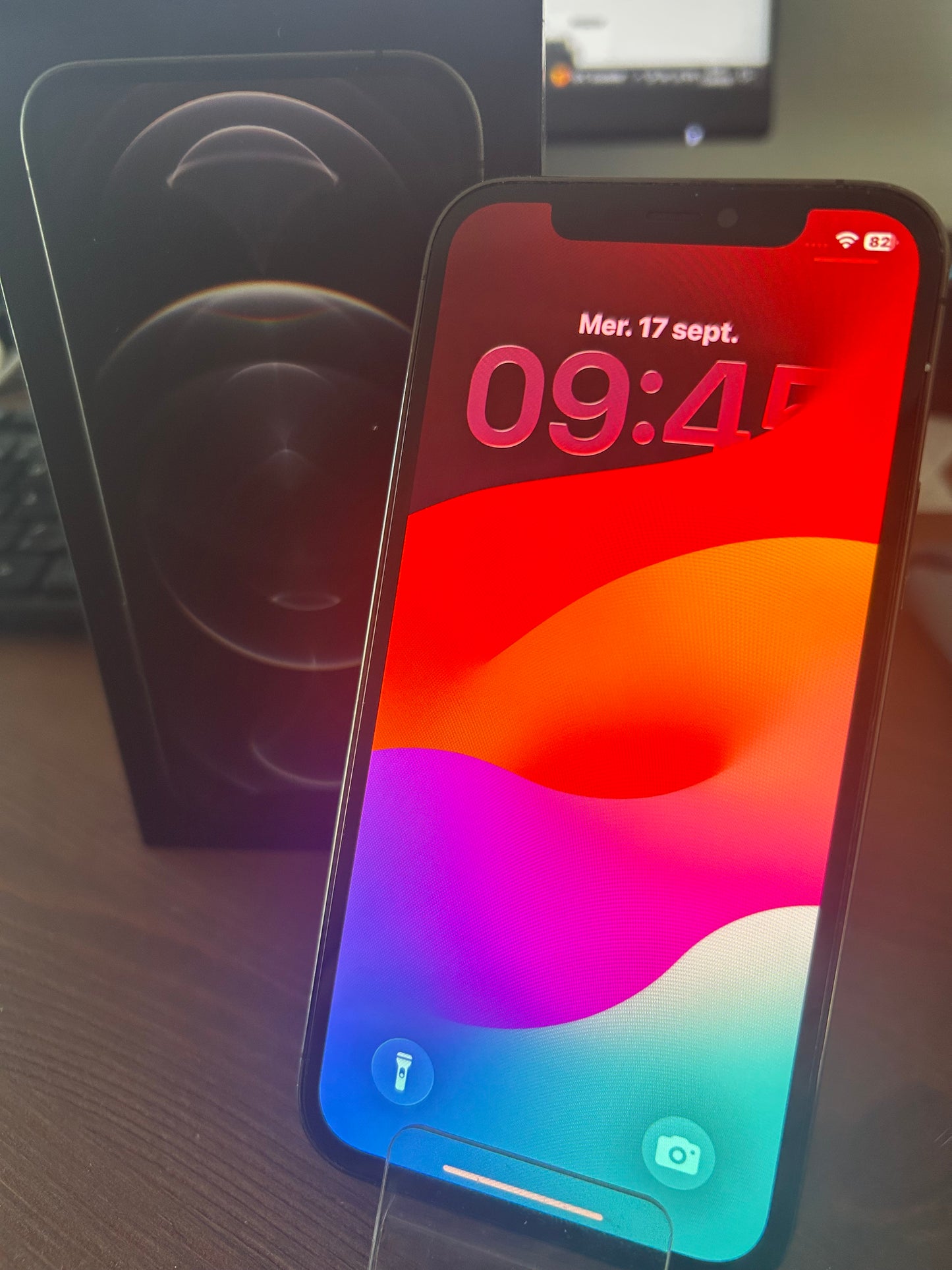iPhone 12 Pro Bleu 128 Go – Bon État, Batterie Neuve, Débloqué, Boîte d’Origine