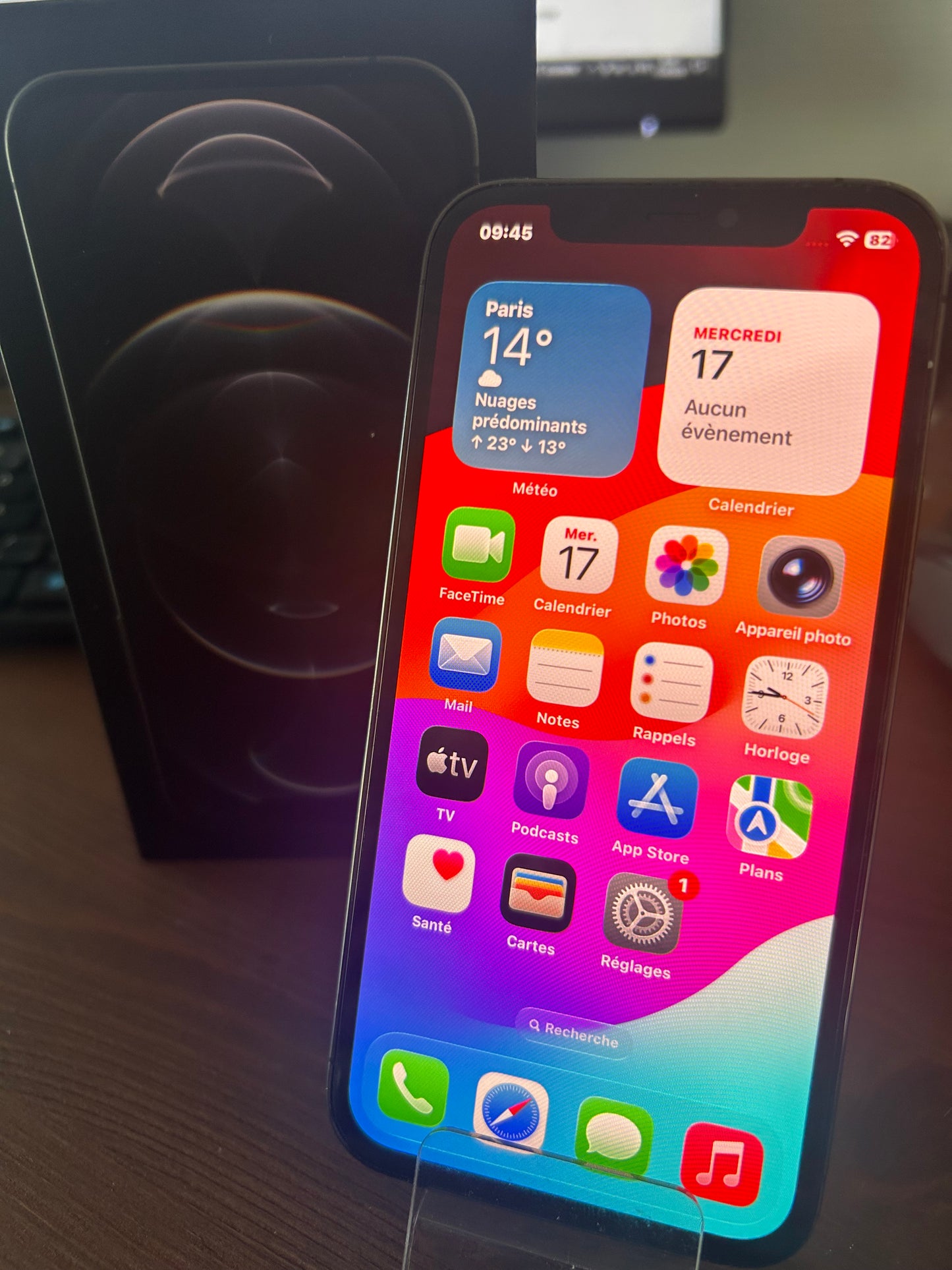 iPhone 12 Pro Bleu 128 Go – Bon État, Batterie Neuve, Débloqué, Boîte d’Origine