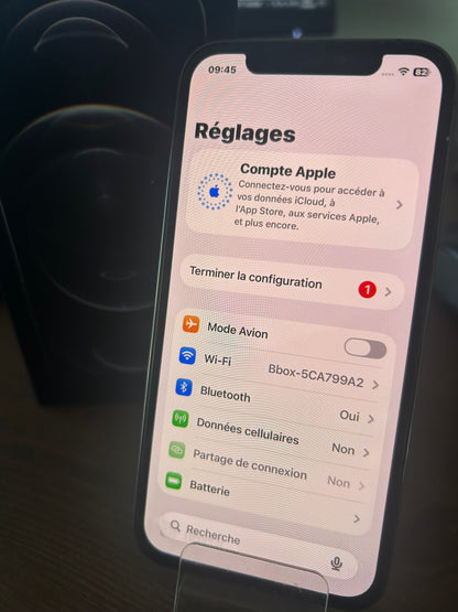 iPhone 12 Pro Bleu 128 Go – Bon État, Batterie Neuve, Débloqué, Boîte d’Origine