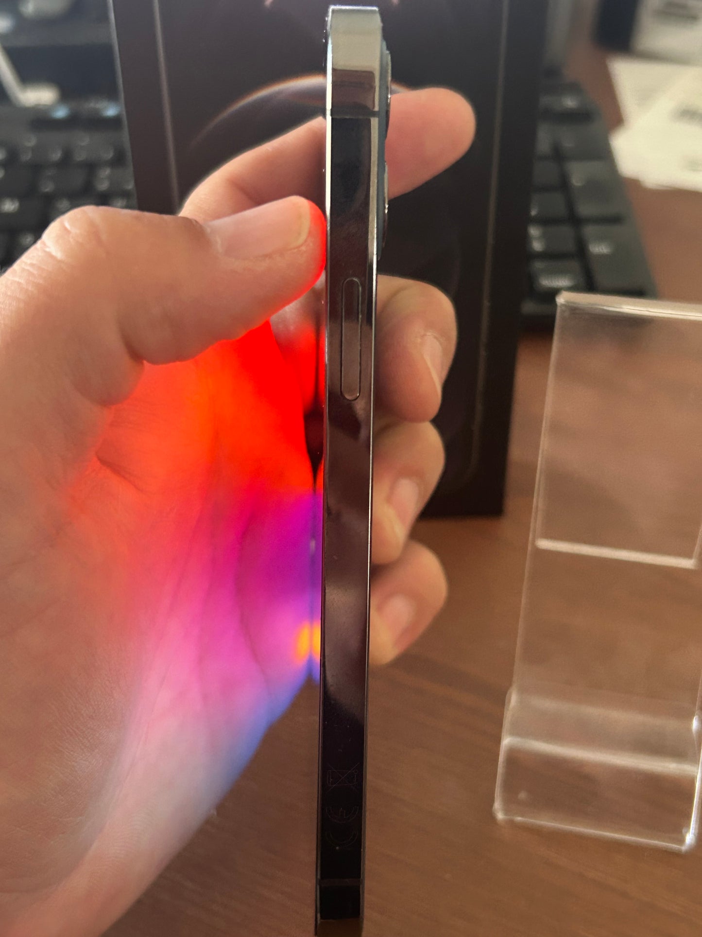 iPhone 12 Pro Bleu 128 Go – Bon État, Batterie Neuve, Débloqué, Boîte d’Origine