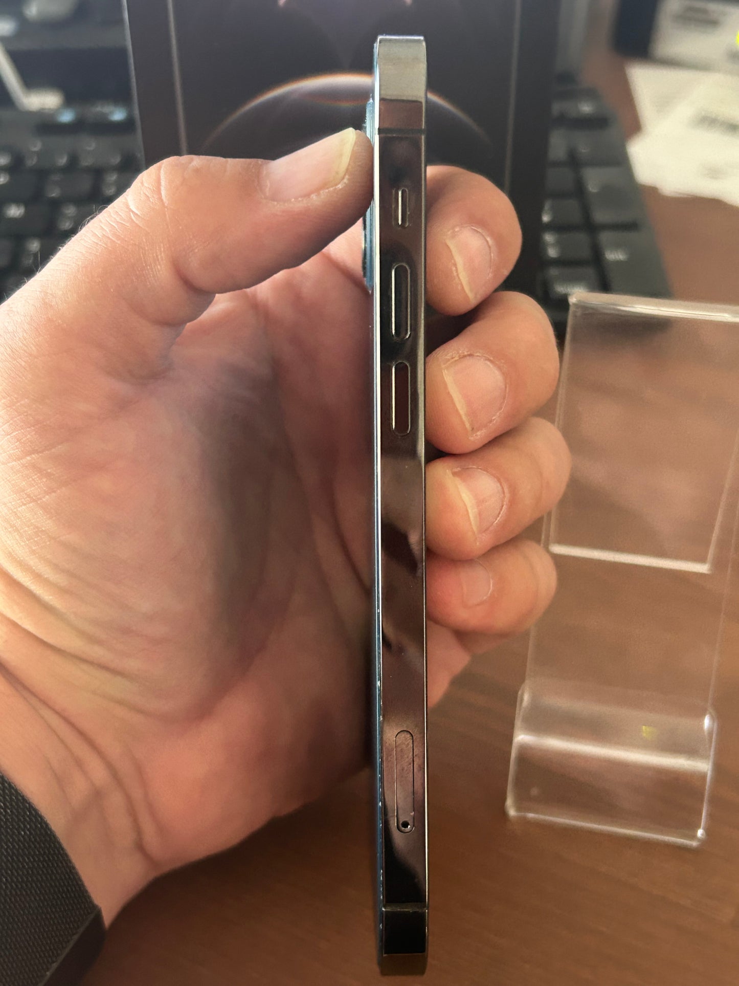 iPhone 12 Pro Bleu 128 Go – Bon État, Batterie Neuve, Débloqué, Boîte d’Origine
