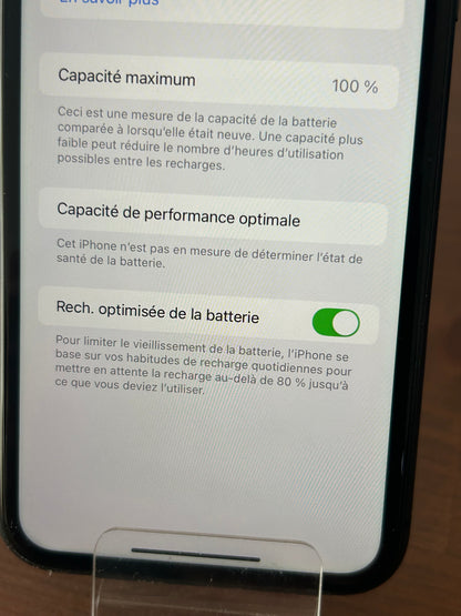 iPhone 11 Noir 128 Go – Très Bon État, Batterie Neuve, Débloqué, iCloud Supprimé